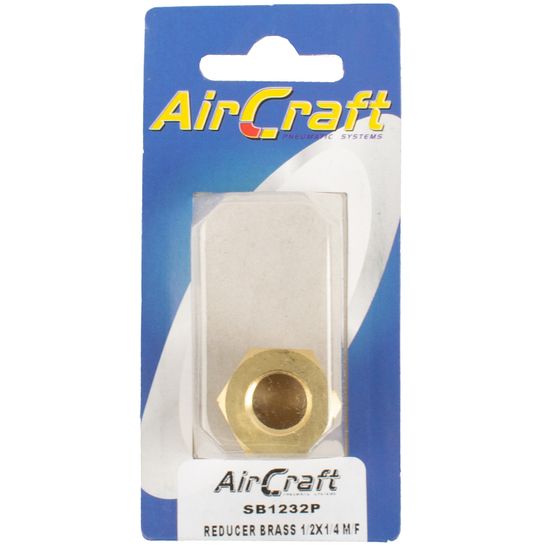 AIRCRAFT Reducer Brass 1/2x1/4 M/f Conical 1pc Pack