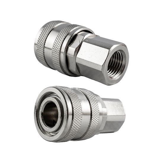 AIRCRAFT Quick Coupler Aro Style Brass N/plated 1/4' Female