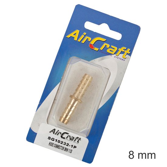 AIRCRAFT Hose Connector 8mm 1 Cd