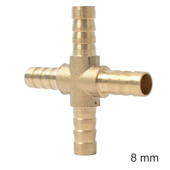 AIRCRAFT 4 Way Hose Connector 8mm