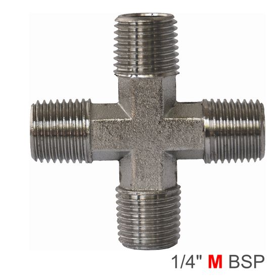 AIRCRAFT Cross Type Connector Mmmm 1/4'
