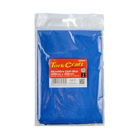 TORK CRAFT Microfibre Cloth Blue 400mm X 400mm