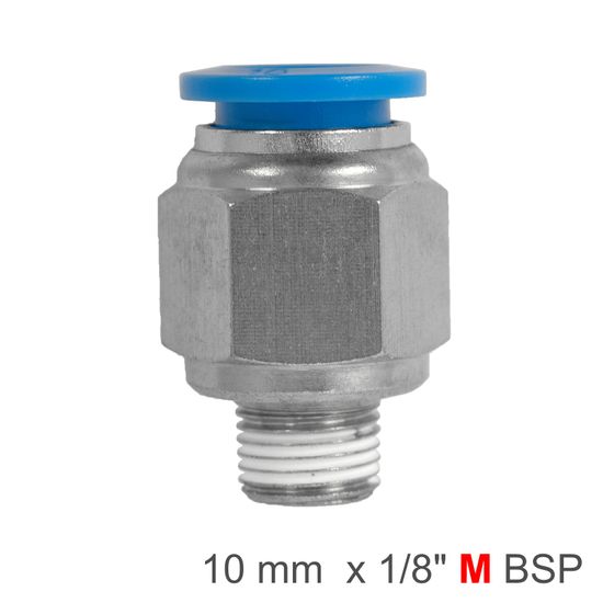 AIRCRAFT Pu Hose Fitting Straight Stud10mm-1/8 M