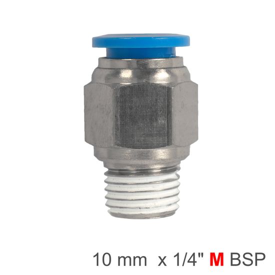 AIRCRAFT Pu Hose Fitting Straight Stud 10mm-1/4 M