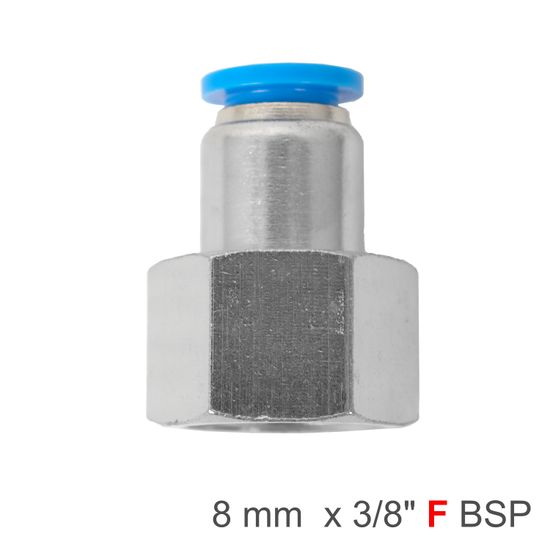 AIRCRAFT Pu Hose Fitting Straight Stud 8mm-3/8 F