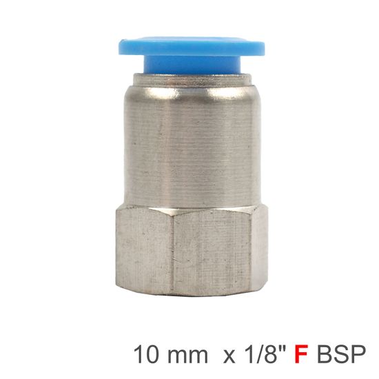 AIRCRAFT Pu Hose Fitting Straight Stud 10mm-1/8 F