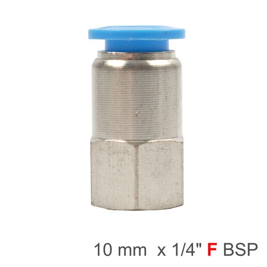 AIRCRAFT Pu Hose Fitting Straight Stud 10mm-1/4 F