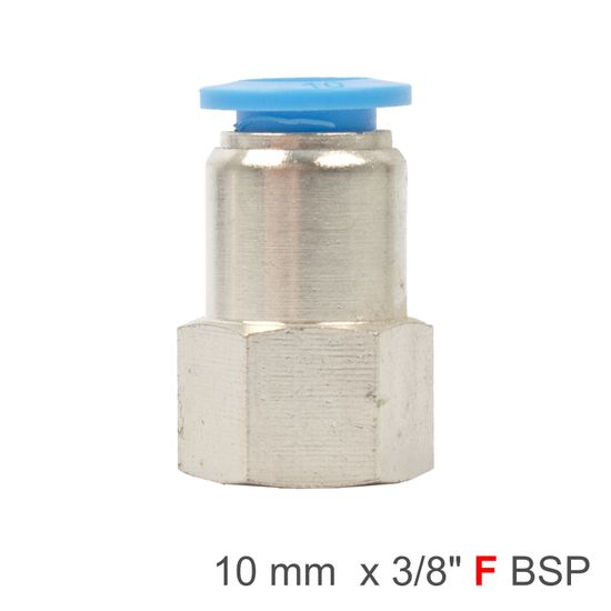 AIRCRAFT Pu Hose Fitting Straight Stud 10mm-3/8 F