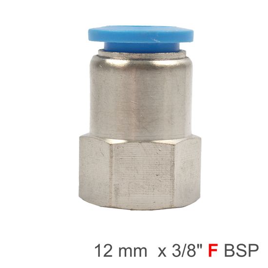 AIRCRAFT Pu Hose Fitting Straight Stud 12mm-3/8 F