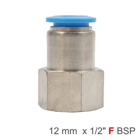 AIRCRAFT Pu Hose Fitting Straight Stud 12mm-1/2 F