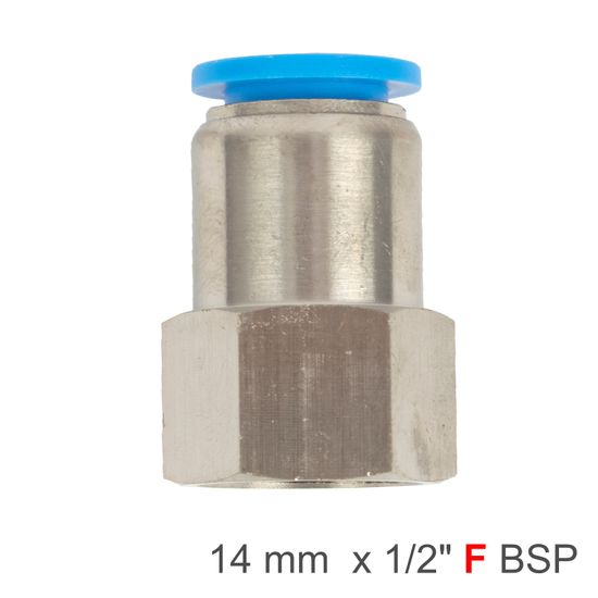 AIRCRAFT Pu Hose Fitting Straight Stud 14mm-1/2 F