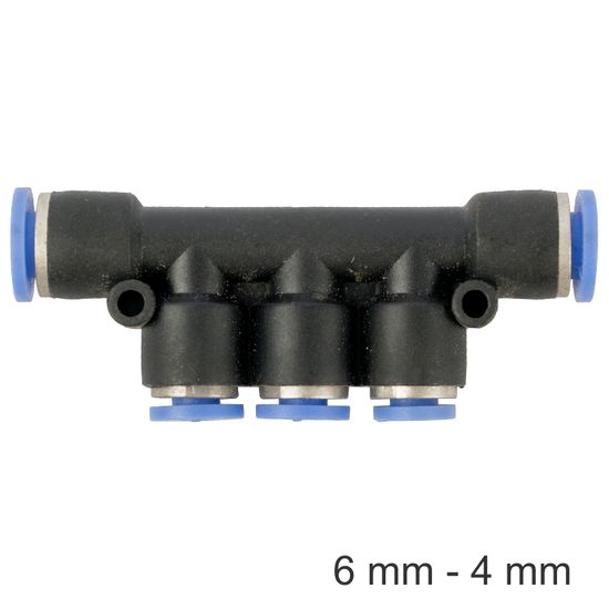 AIRCRAFT Pu Hose Fitting Manifold 6mm-4mm