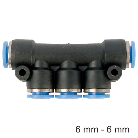 AIRCRAFT Pu Hose Fitting Manifold 6mm-6mm