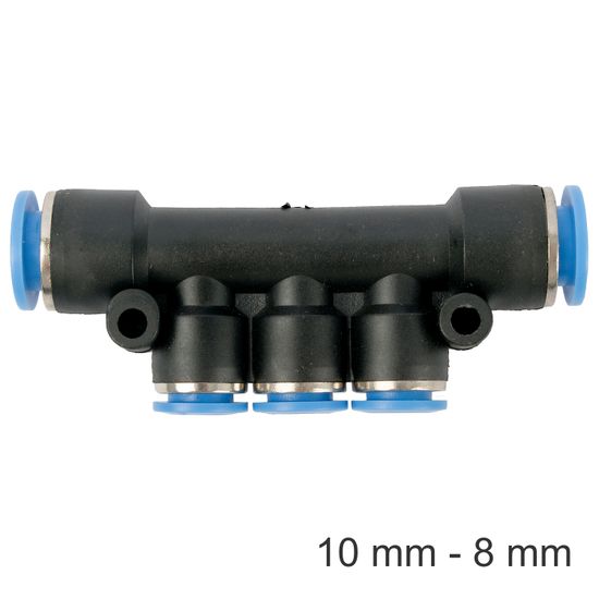 AIRCRAFT Pu Hose Fitting Manifold 10mm-8mm