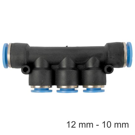 AIRCRAFT Pu Hose Fitting Manifold 12mm-10mm