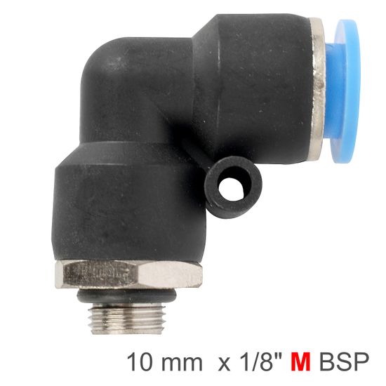 AIRCRAFT Elbow W/o-ring 10mm-1/8 M Pu Hose Fitting