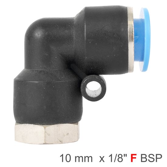 AIRCRAFT Pu Hose Fitting Elbow 10mm-1/8 F