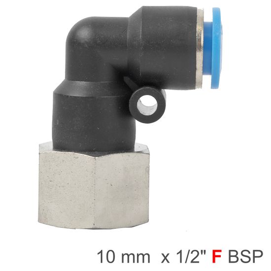 AIRCRAFT Pu Hose Fitting Elbow 10mm-1/2 F