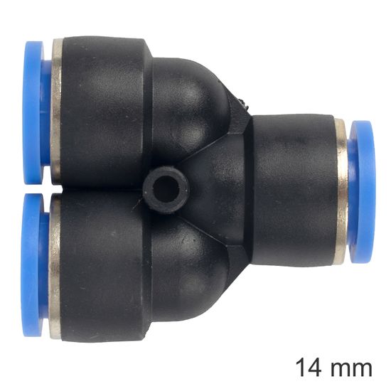 AIRCRAFT Pu Hose Fitting Y Joint 14mm
