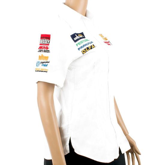 TORK CRAFT Ladies Blouse - White 3/4 - X-large