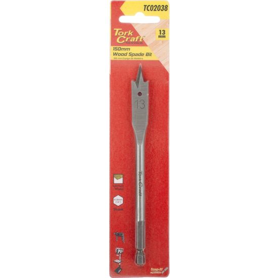 TORK CRAFT Spade Bit 13mm 150mm