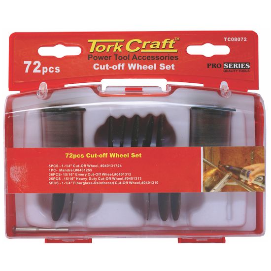 TORK CRAFT Mini Rotarty Cut-off Wheel Set 72 Pce