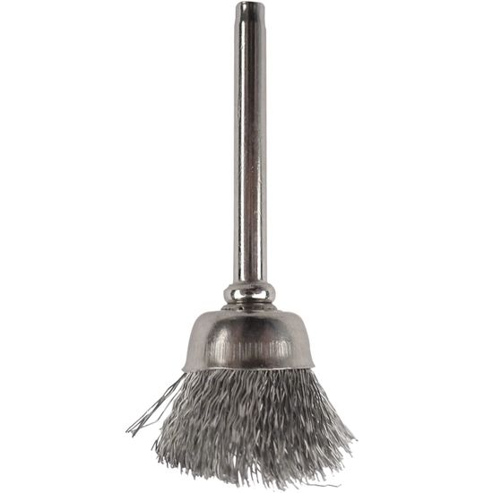 TORK CRAFT Mini Carbon Steel Brush 12.7mm Cup 3.2mm Shank