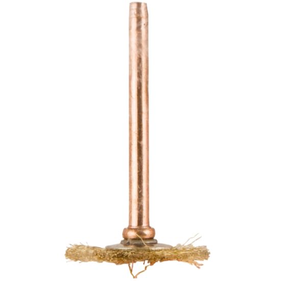 TORK CRAFT Mini Brass Brush 19.1mm Wheel 3.2mm Shank