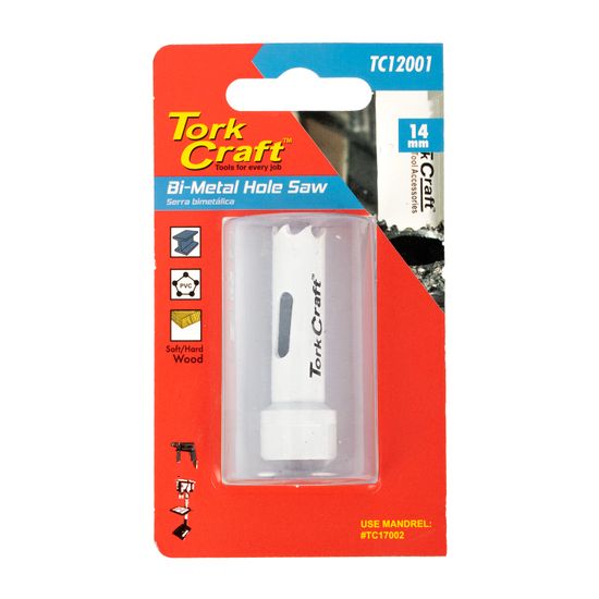 TORK CRAFT Hole Saw Bi Metal 14mm