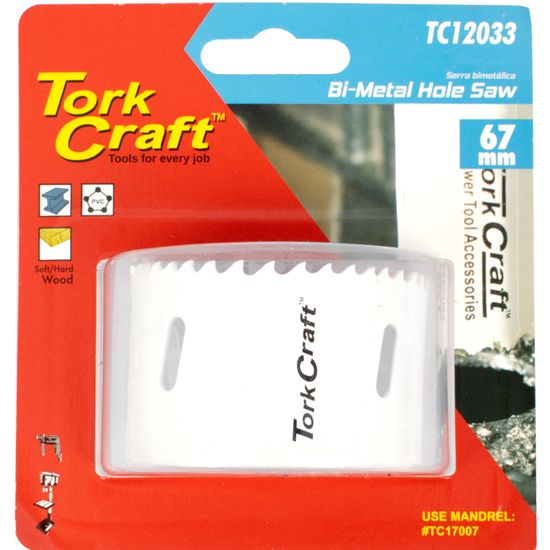 TORK CRAFT Hole Saw Bi-metal 67mm