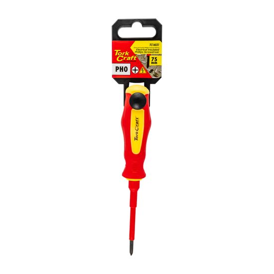 TORK CRAFT Screwdriver Insulated Phil.no.0 X 60mm Vde