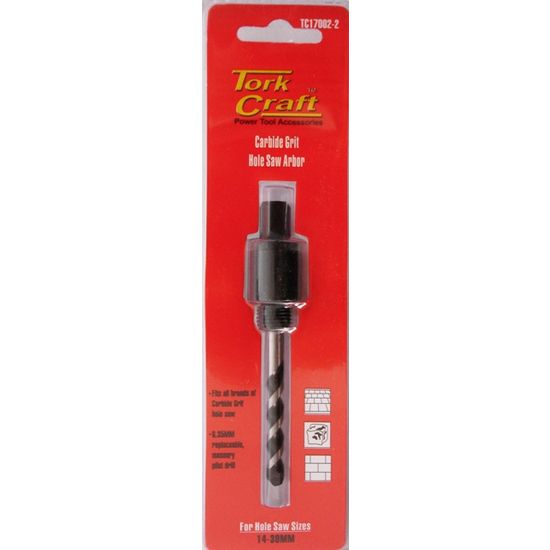 TORK CRAFT Mandrel Carbide Grit Hole Saw 16 - 30mm