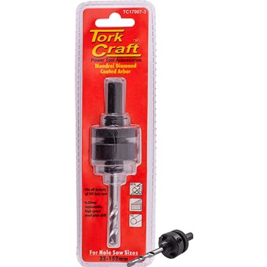 TORK CRAFT Mandrel Diamond Coated Arbor 32 - 152mm