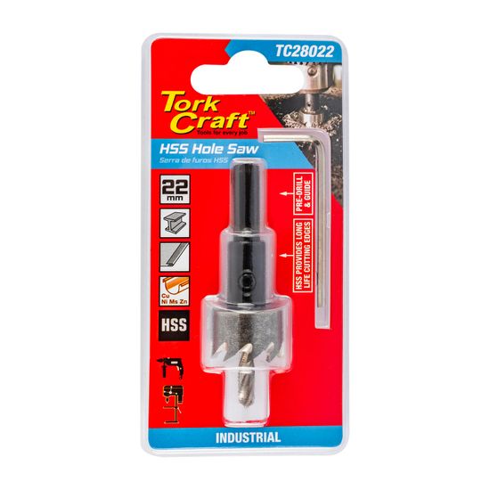 TORK CRAFT Hole Saw Hss 22mm