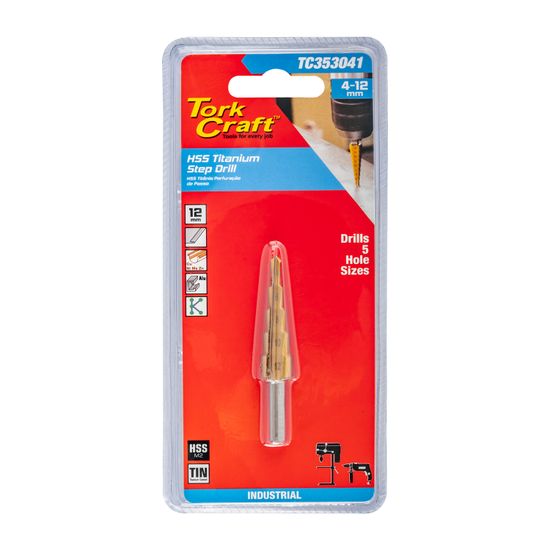 TORK CRAFT Step Drill Hss 4-12mmx2mm