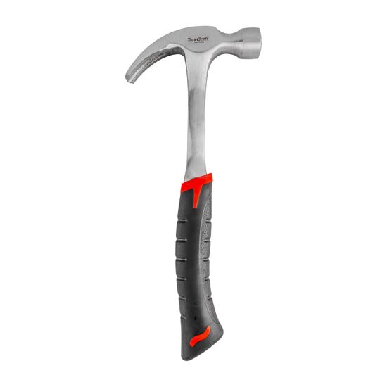 TORK CRAFT Hammer Claw 570g (20oz) All Steel With Ergonomic Grip & Full Pol Head