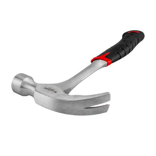 TORK CRAFT Hammer Claw 570g (20oz) All Steel With Ergonomic Grip & Full Pol Head