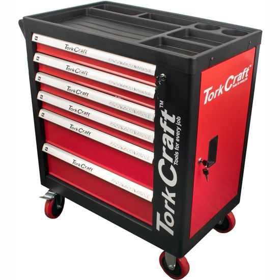 TORK CRAFT  TORK CRAFT 6 Drawer Roller Tool Cabinet On Castors With 184pc Of Stock