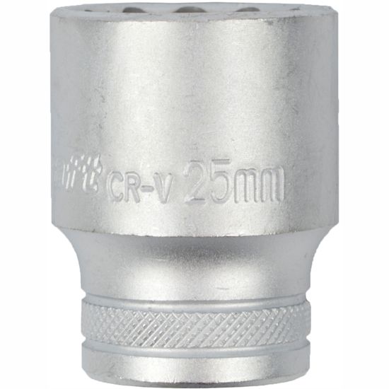 TORK CRAFT Socket 25mm X 33.8mm 1/2' Drive Crv 12 Point