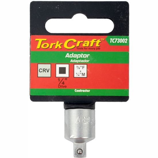 TORK CRAFT Socket Adaptor 3/8f X 1/4m Square