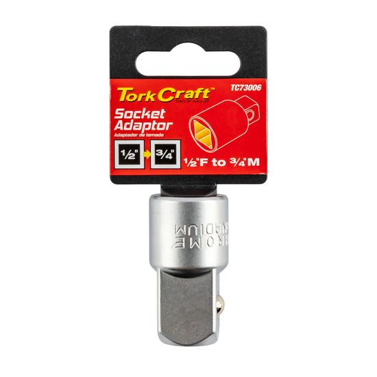 TORK CRAFT Socket Adaptor 1/2'f X 3/4'm