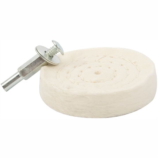 TORK CRAFT Cotton Buff 75mm X 6mm Shank