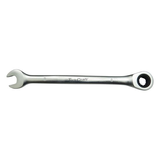 TORK CRAFT Combination Ratchet Wrench 8mm Fixed Head Spanner