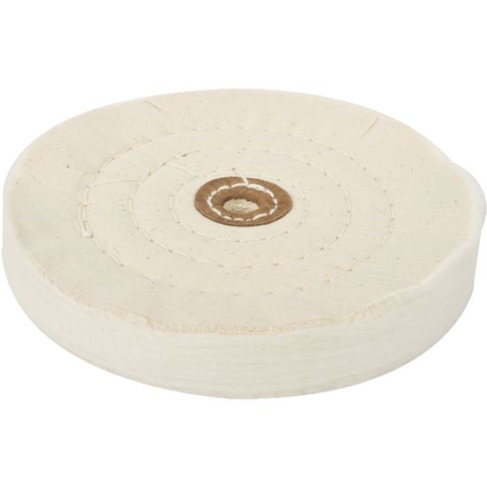 TORK CRAFT Buffing Pad Medium 150mm To Fit 12.5mm Arbor/spindle - White