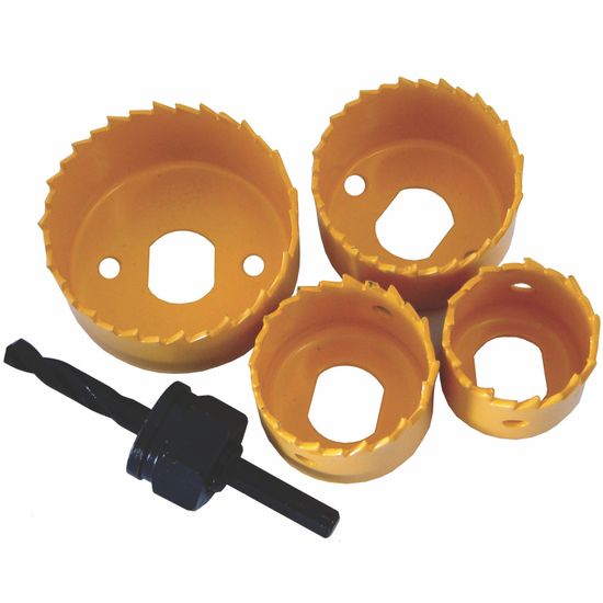 TORK CRAFT Hole Saw Set 5pce Carbon Steel
