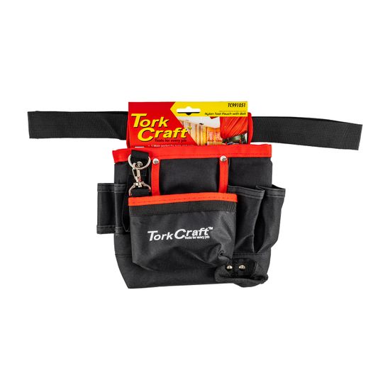 TORK CRAFT Tool Pouch Nylon With Belt 7 Pocket