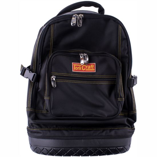 TORK CRAFT Tool Backpack Black With Rubber Base 65 X 20 X 40cm TORK CRAFT