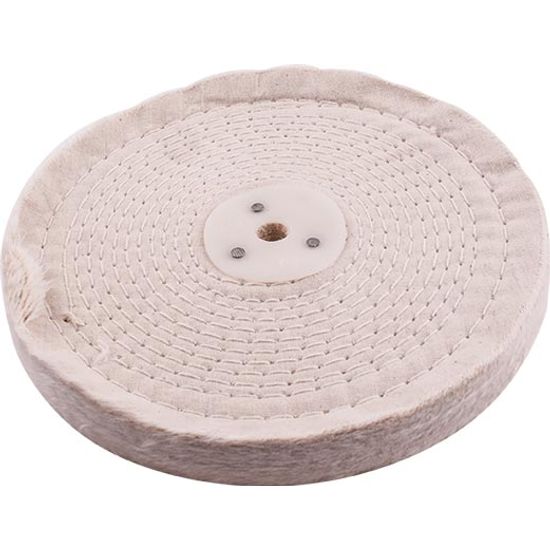 TORK CRAFT White Buff/mop Stitched 200mm X 2 Section 20mm Thick