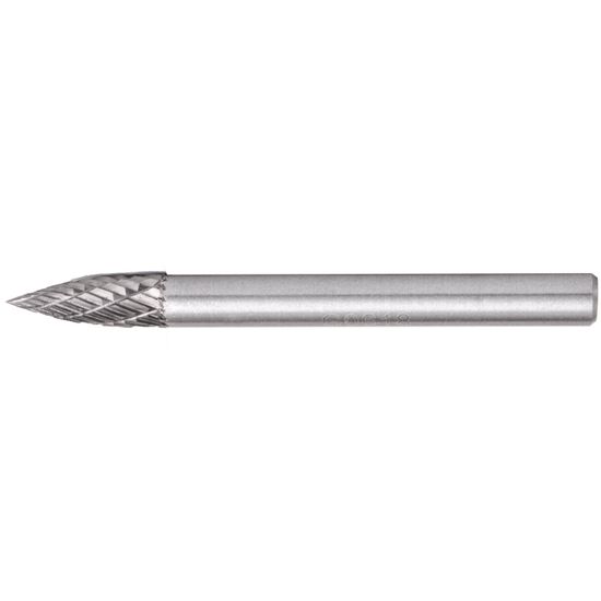 TORK CRAFT Rotary Burr Tungsten 6x18x6mm Conical Curve