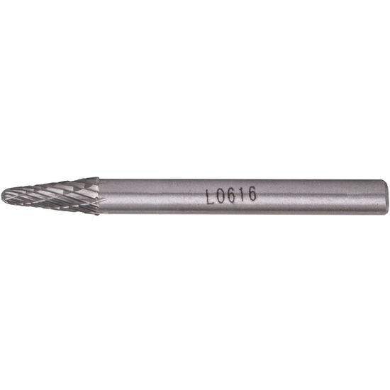 TORK CRAFT Rotary Burr Tungsten 6x16x6mm Conical